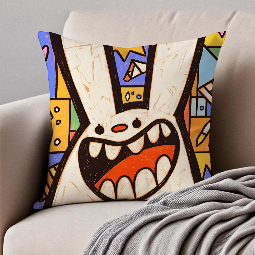 Hiphop graffitistyle rabbit painting Cushion Cover Pillowcase Antidustmite Invisible Zipper Short Plush Sofa Cushion 40X40cm
Hiphop graffitistyle rabbit painting Cushion Cover Pillowcase Antidustmite Invisible Zipper Short Plush Sofa Cushion 40X40cm