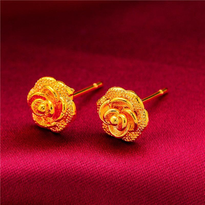 ANIID Flower Earrings 24K Gold Color Stud Earrings for Women Nigerian Designer Earrings Party Wedding Jewelry Gift
ANIID Flower Earrings 24K Gold Color Stud Earrings for Women Nigerian Designer Earrings Party Wedding Jewelry Gift