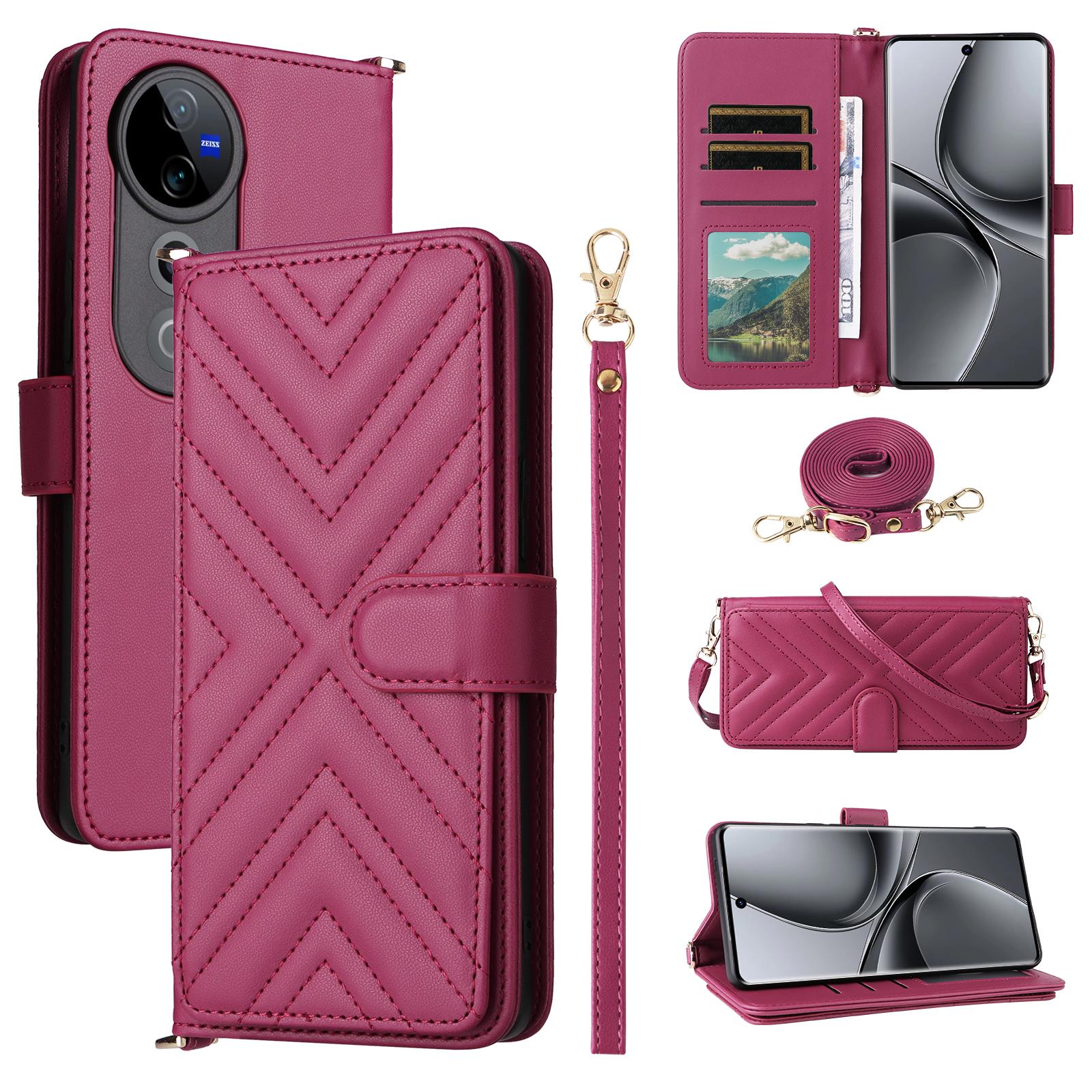 Чохол-гаманець для телефону vivo T3 Ultra 5G/V40 Pro 5G/V40 5G/S19 Pro 5G Шкіряний чохол з плечовим/наручним ремінцем Rose
Чохол-гаманець для телефону vivo T3 Ultra 5G/V40 Pro 5G/V40 5G/S19 Pro 5G Шкіряний чохол з плечовим/наручним ремінцем Rose