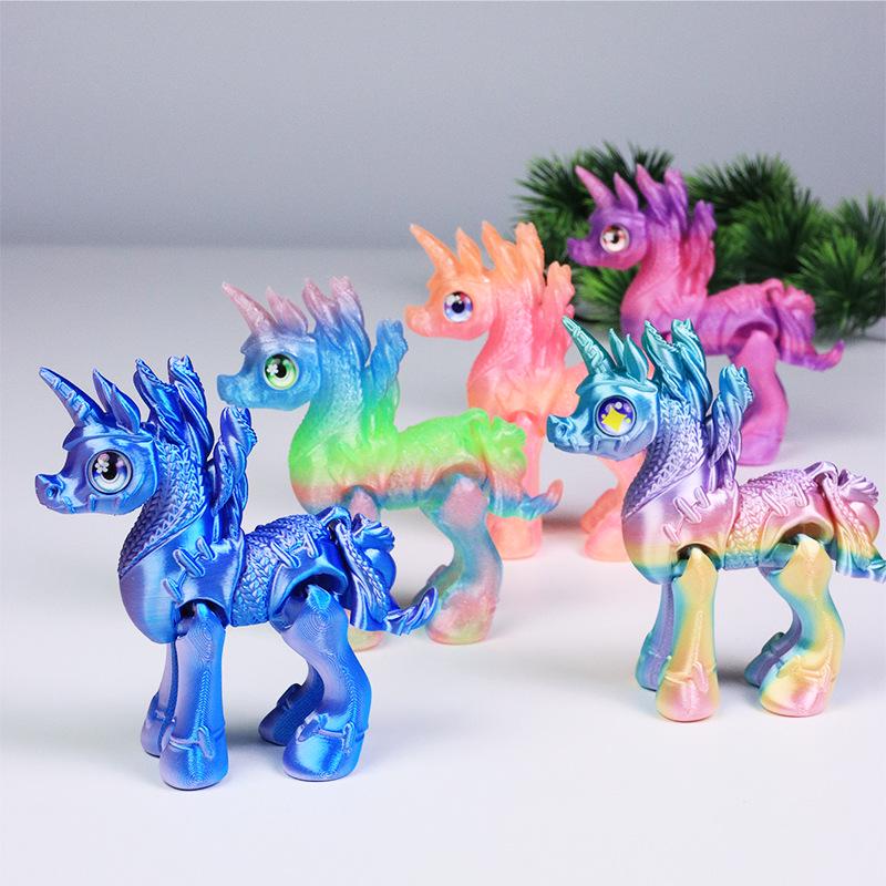 3D-печатная шарнирная фигурка пони-единорога лошади - Модная коллекционная игрушка Подарок 12cm tall (glass colorful eyes)
3D-печатная шарнирная фигурка пони-единорога лошади - Модная коллекционная игрушка Подарок 12cm tall (glass colorful eyes)