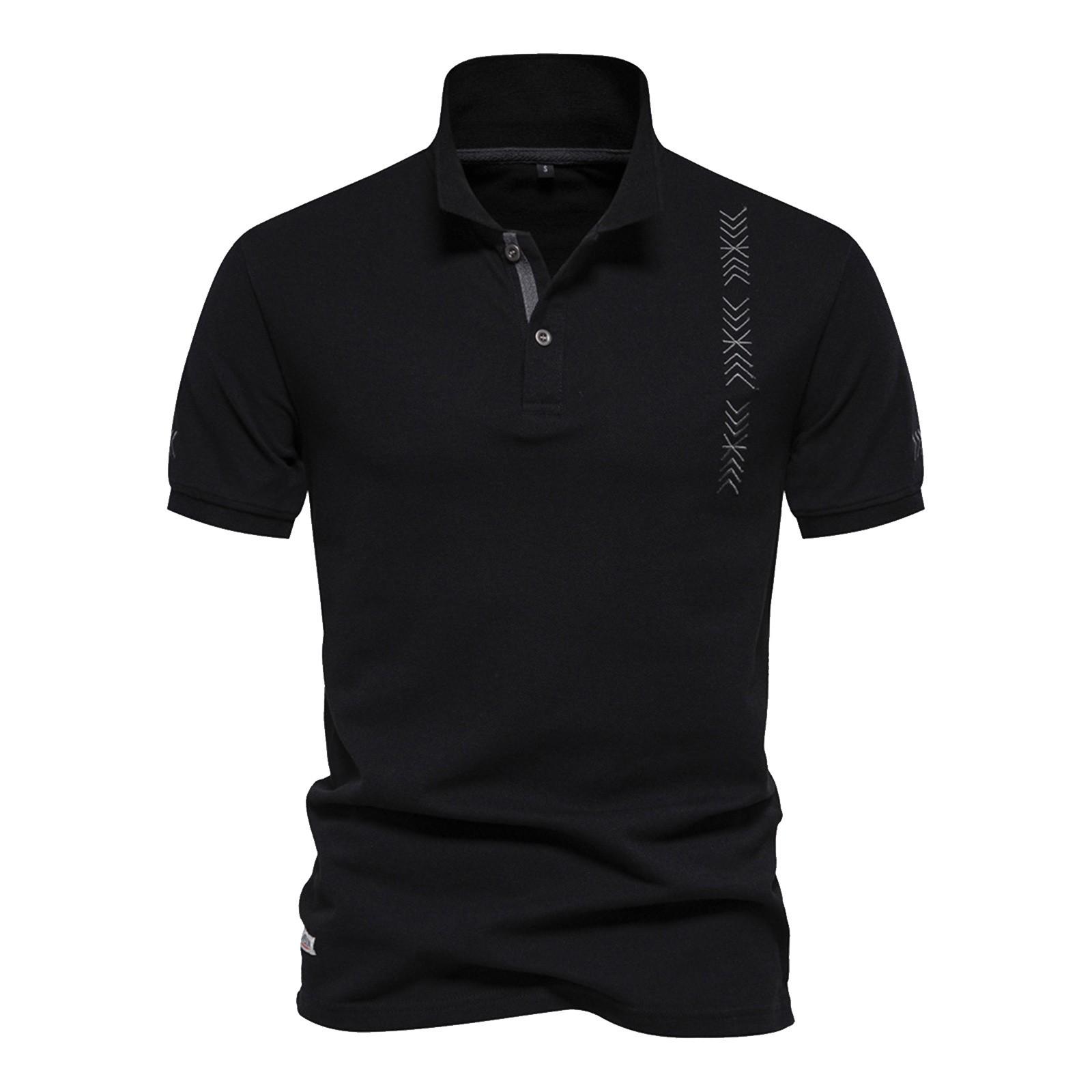 Мужская рубашка, мужская повседневная вышивка, мужские дышащие короткие рукава M чёрный
Мужская рубашка, мужская повседневная вышивка, мужские дышащие короткие рукава M чёрный