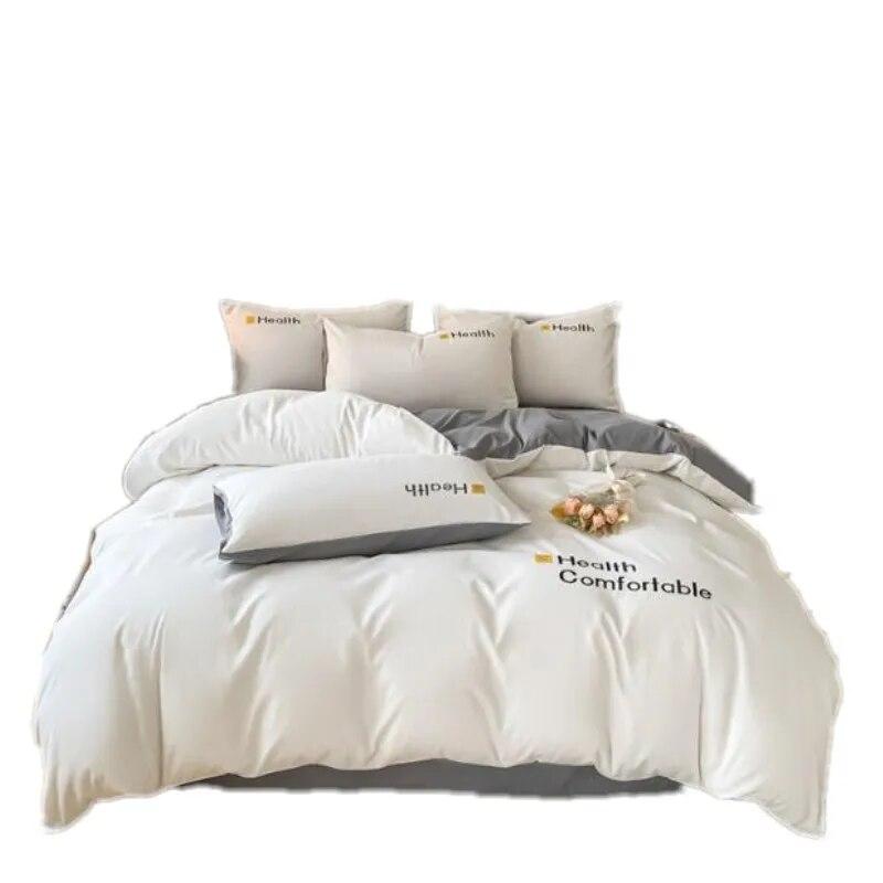 Скандинавский простой бежевый/серый комплект постельного белья для детей и взрослых, двуспальная кровать, большой пододеяльник из четырех предметов, простыня, наволочка
Скандинавский простой бежевый/серый комплект постельного белья для детей и взрослых, двуспальная кровать, большой пододеяльник из четырех предметов, простыня, наволочка