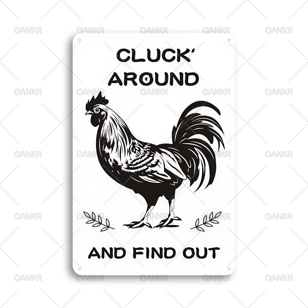 Vintage Metal Tin Sign Cluck Around And Find Out Metal Signs for Man Cave Garage Farm Bar Garden Home Wall Decor Plaque 20x30cm(7.8x11.8inch)
Vintage Metal Tin Sign Cluck Around And Find Out Metal Signs for Man Cave Garage Farm Bar Garden Home Wall Decor Plaque 20x30cm(7.8x11.8inch)
