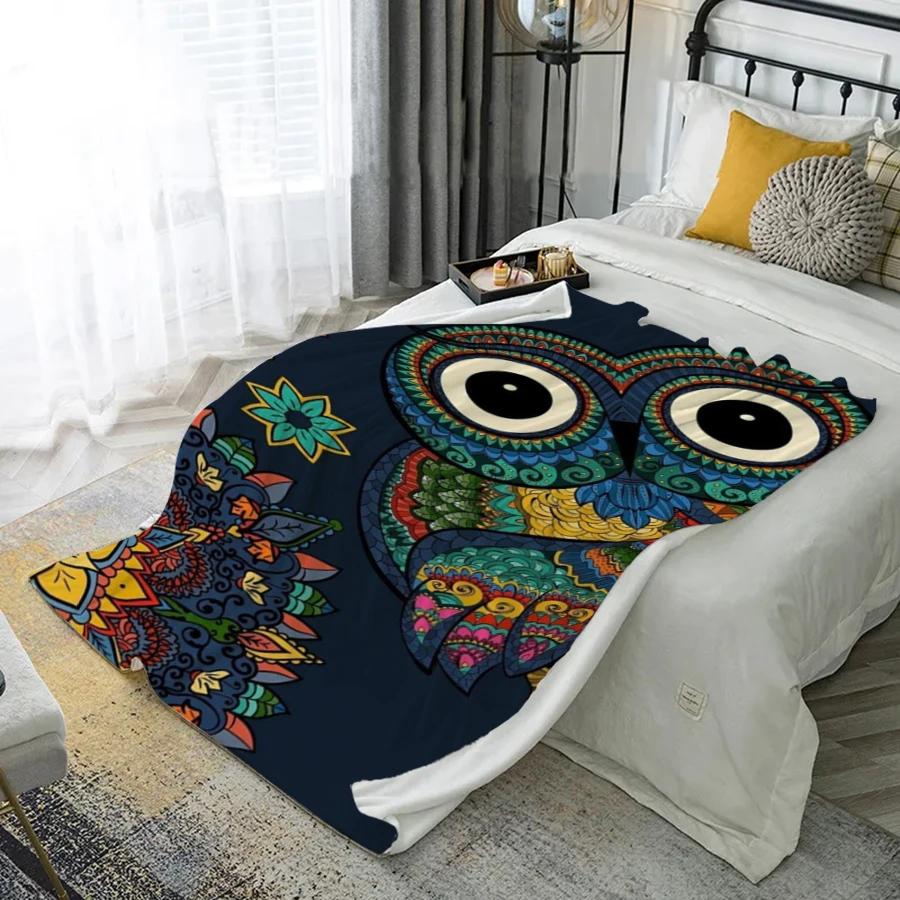 Colorful Owl Pattern Microfiber Flannel Cover Blanket Bedroom Living Room Sofa Soft And Comfortable Home Decoration 75x90cm
Colorful Owl Pattern Microfiber Flannel Cover Blanket Bedroom Living Room Sofa Soft And Comfortable Home Decoration 75x90cm