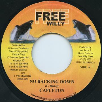 7inch Record CAPLETON / JAH THUNDER - No Backing Down / Wanna Be NONE Free Willy 2002 Jamaica Reggae, Ska & Dub Used
7inch Record CAPLETON / JAH THUNDER - No Backing Down / Wanna Be NONE Free Willy 2002 Jamaica Reggae, Ska & Dub Used