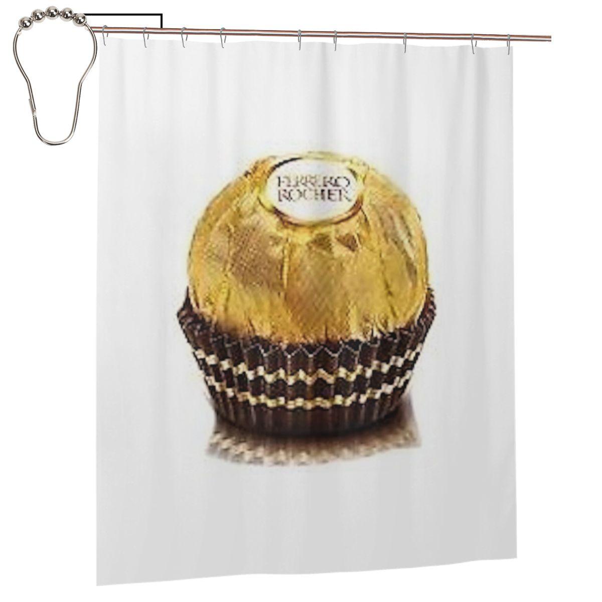 Ferrero Rocher Shower Curtain Bathroom Polyester Waterproof Bath Curtains With Hooks W60H190(CM)-1 Pcs
Ferrero Rocher Shower Curtain Bathroom Polyester Waterproof Bath Curtains With Hooks W60H190(CM)-1 Pcs
