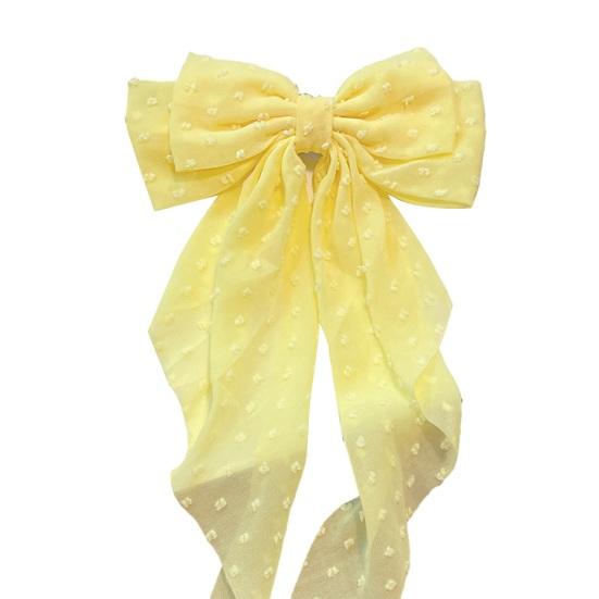 Hair Clip Pure Color Bowknot Long Ribbon Spring Hair Pin No Damage Back Head Hairpin Daily Hair Accessory жёлтый
Hair Clip Pure Color Bowknot Long Ribbon Spring Hair Pin No Damage Back Head Hairpin Daily Hair Accessory жёлтый