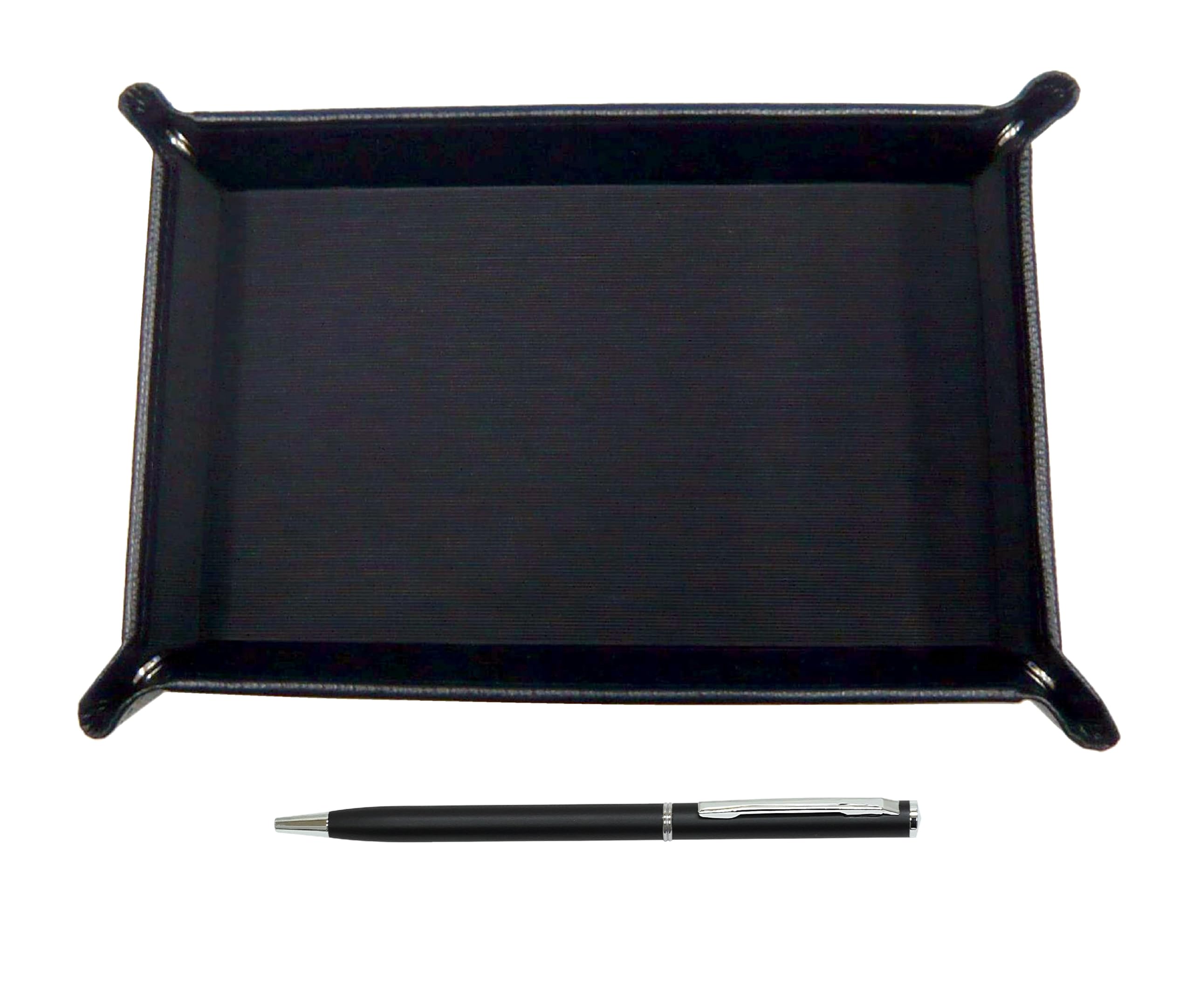 Japanese grained cowhide pen tray black slim rotary ballpoint pen set black TRASB-PD04-B
Japanese grained cowhide pen tray black slim rotary ballpoint pen set black TRASB-PD04-B
