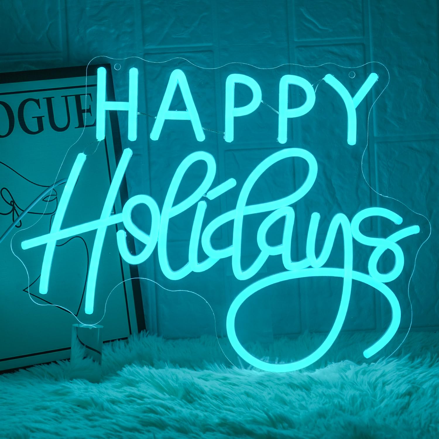 Happy Holiday Neon Sign Dimmable Led Light Powered USB for University Dormitory, Room Decoration, Office, Holiday Party
Happy Holiday Neon Sign Dimmable Led Light Powered USB for University Dormitory, Room Decoration, Office, Holiday Party
