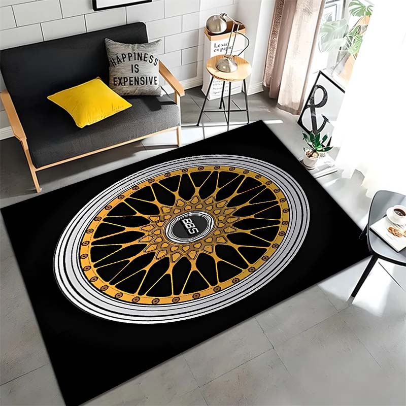 Retro-print 3D B-BBS racing wheel pattern non-slip rug, suitable for bedroom, living room, and bathroom decoration, birthday gif 60x90cm
Retro-print 3D B-BBS racing wheel pattern non-slip rug, suitable for bedroom, living room, and bathroom decoration, birthday gif 60x90cm