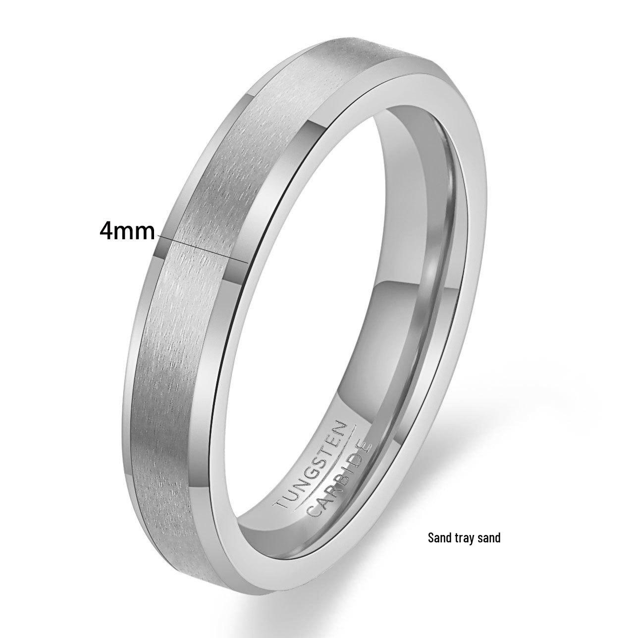 Fashionable Matte Tungsten Steel Couple Rings - Double Beveled, Available in 4, 6, 8MM Sizes for Men and Women Size 12
Fashionable Matte Tungsten Steel Couple Rings - Double Beveled, Available in 4, 6, 8MM Sizes for Men and Women Size 12