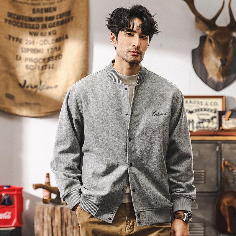 Men s Retro Wool Baseball Jacket - Embroidered Casual Autumn Coat 4XL suitable for 200-220 jin світло-сірий колір
Men s Retro Wool Baseball Jacket - Embroidered Casual Autumn Coat 4XL suitable for 200-220 jin світло-сірий колір