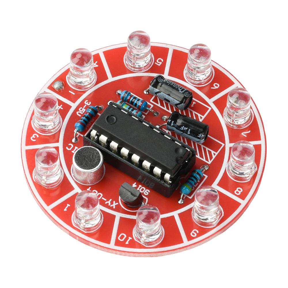 1-5pcs DC 3-5V Voice-Activated Rotating LED Running Light DIY Electronics Kit Soldering Practice Board with Components 1pcs
1-5pcs DC 3-5V Voice-Activated Rotating LED Running Light DIY Electronics Kit Soldering Practice Board with Components 1pcs