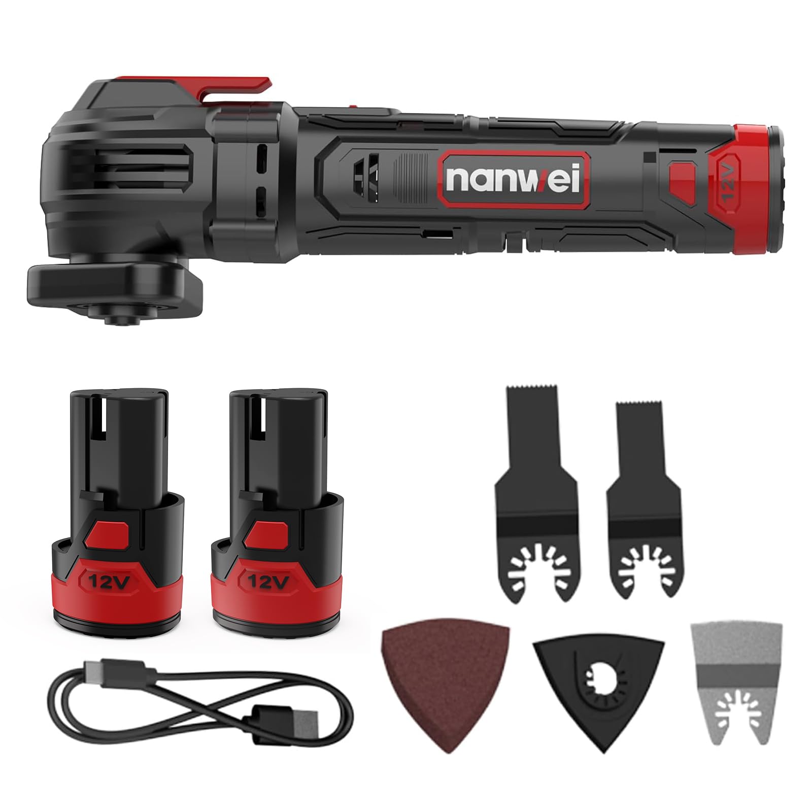 NANWEI 12V Electric Oscillating Tool Electric Electric Speed Electric Tool Cutting Stripping Polishing Rust Removal Rechargeable Multi-Tool Multi-Tool чорний
NANWEI 12V Electric Oscillating Tool Electric Electric Speed Electric Tool Cutting Stripping Polishing Rust Removal Rechargeable Multi-Tool Multi-Tool чорний