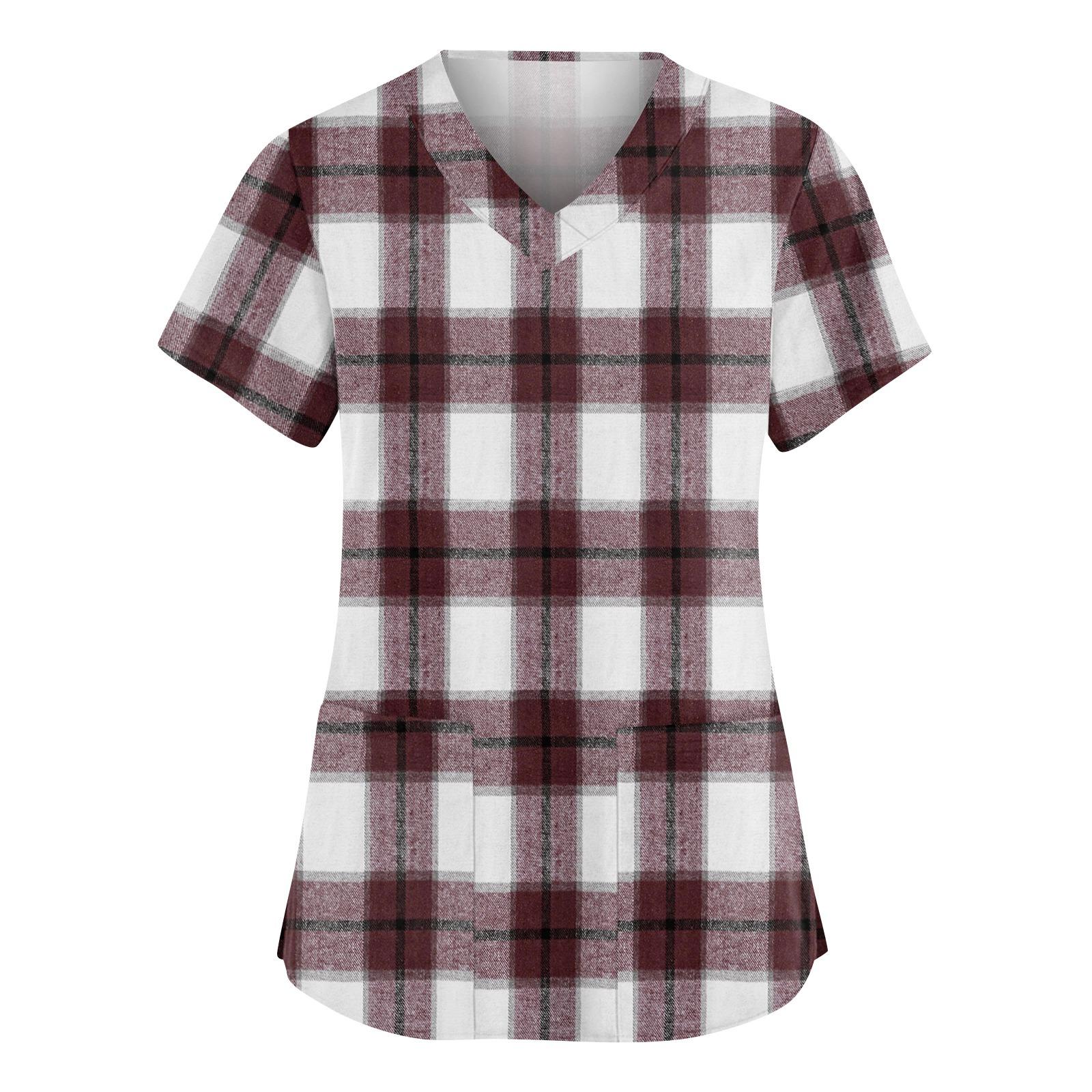 Женский модный рабочий топ с V-образным вырезом, принтом, короткими рукавами, карманом, боковым разрезом, базовый пуловер XL
Женский модный рабочий топ с V-образным вырезом, принтом, короткими рукавами, карманом, боковым разрезом, базовый пуловер XL