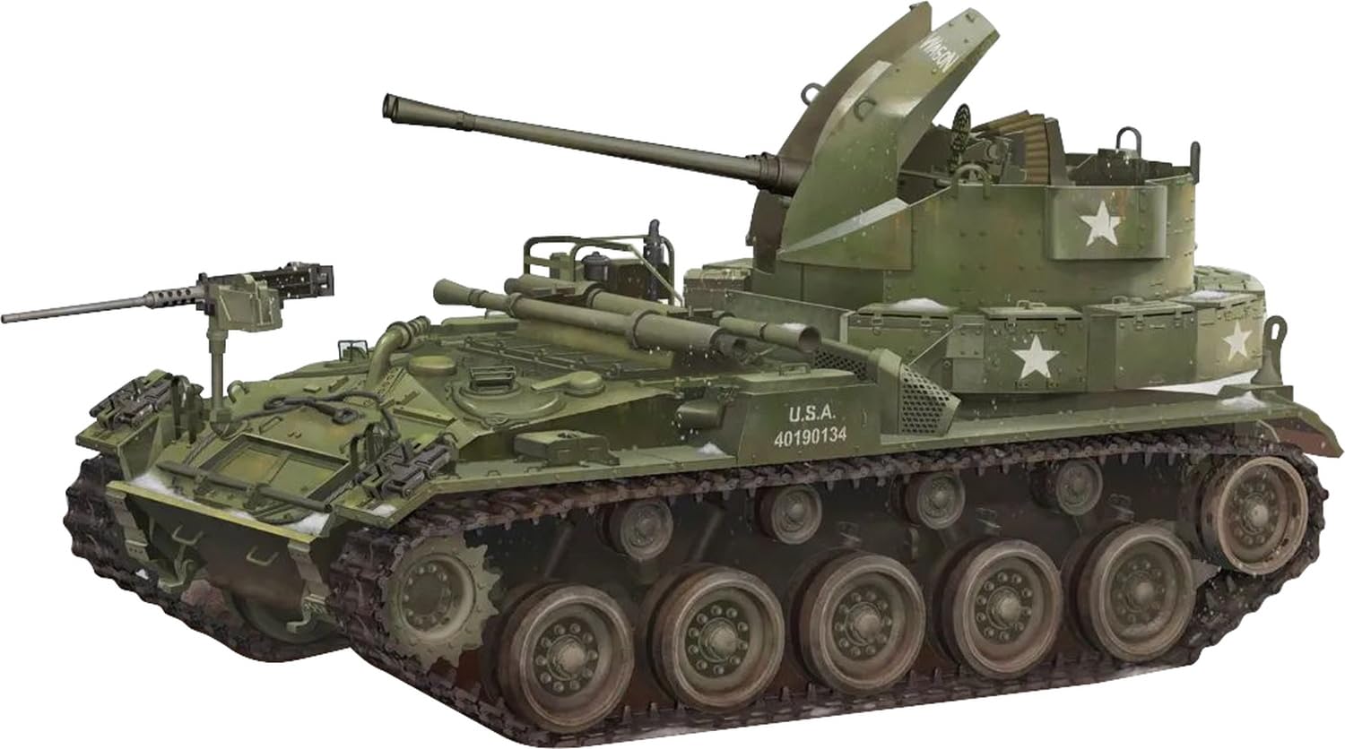 Fore Art Американская пушка М19 пластиковая модель FHB2004 1/72 зенитная самоходная установка
Fore Art Американская пушка М19 пластиковая модель FHB2004 1/72 зенитная самоходная установка