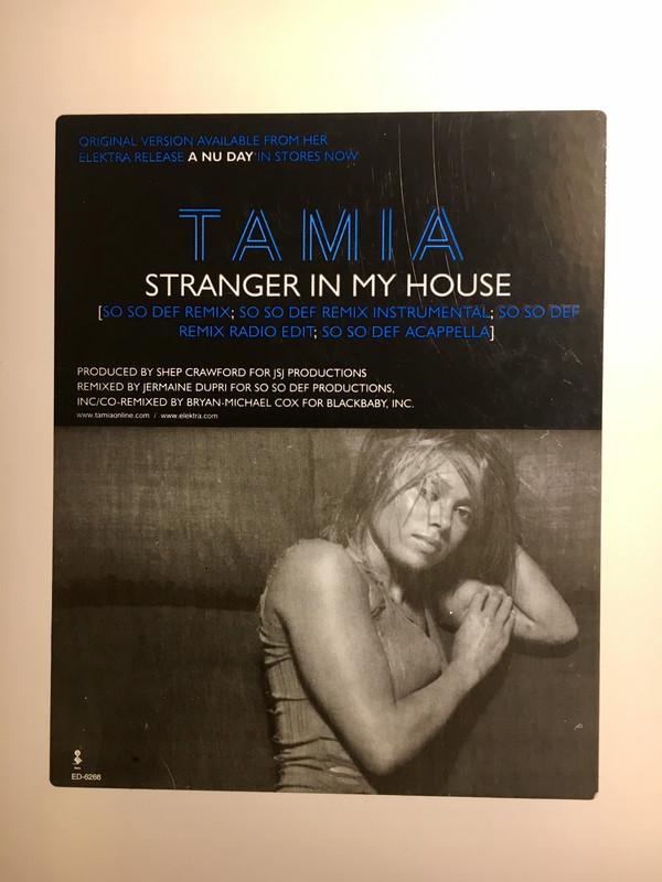 12inch Record TAMIA - Stranger In My House ED6266 Elektra 2001 US Rap & Hip-Hop/R&B Used
12inch Record TAMIA - Stranger In My House ED6266 Elektra 2001 US Rap & Hip-Hop/R&B Used