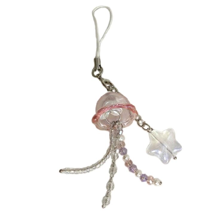 Unique Jellyfish Star Pendant Phone Strap Lanyard Beaded Keychain Strap Backpack Charm Accessories Car Keys Decoration рожевий
Unique Jellyfish Star Pendant Phone Strap Lanyard Beaded Keychain Strap Backpack Charm Accessories Car Keys Decoration рожевий