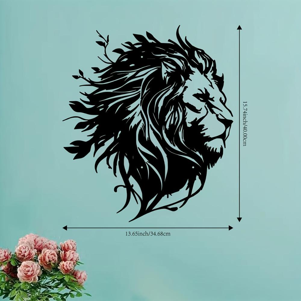 Metal Lion Head Wall Decor 15.74in, Rustic Indoor Outdoor Garden Statue, Patio Porch Fence Courtyard Ornament, Gift for Home Art 16in
Metal Lion Head Wall Decor 15.74in, Rustic Indoor Outdoor Garden Statue, Patio Porch Fence Courtyard Ornament, Gift for Home Art 16in