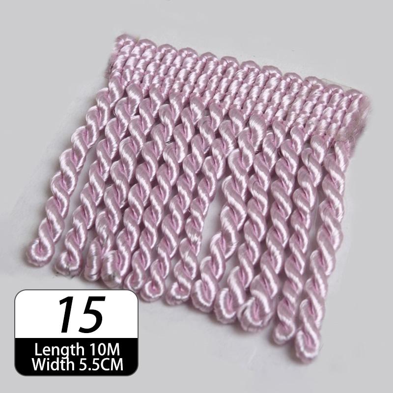 10 Meter Twisted Rope Tassel Trim 5.5cm Width Braided Tassels Curtain Lace Trim DIY Decorative Sofa Pillow Ribbon Accessories 10M
10 Meter Twisted Rope Tassel Trim 5.5cm Width Braided Tassels Curtain Lace Trim DIY Decorative Sofa Pillow Ribbon Accessories 10M