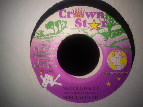 7inch Record SPECTACULAR Never give up NONE Crown Star 2001 Jamaica Reggae Ska Dub Used
7inch Record SPECTACULAR Never give up NONE Crown Star 2001 Jamaica Reggae Ska Dub Used