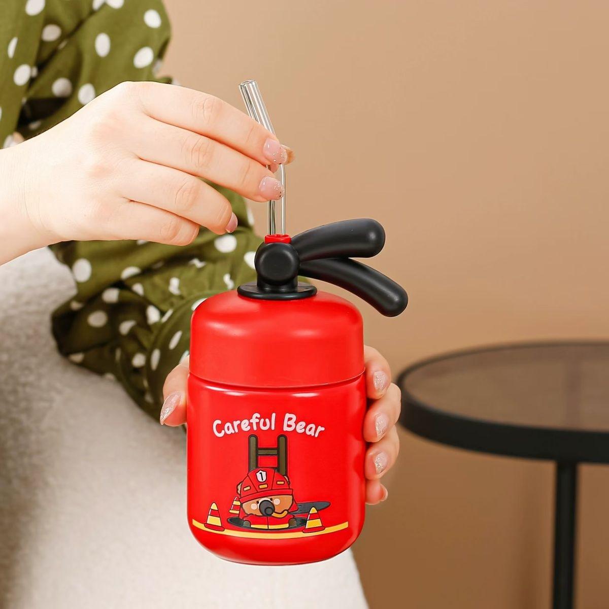 Creative fire extinguisher drinking water personalized ceramic cup mug large capacity ceramic cup water cup coffee cup with lid 400ml
Creative fire extinguisher drinking water personalized ceramic cup mug large capacity ceramic cup water cup coffee cup with lid 400ml