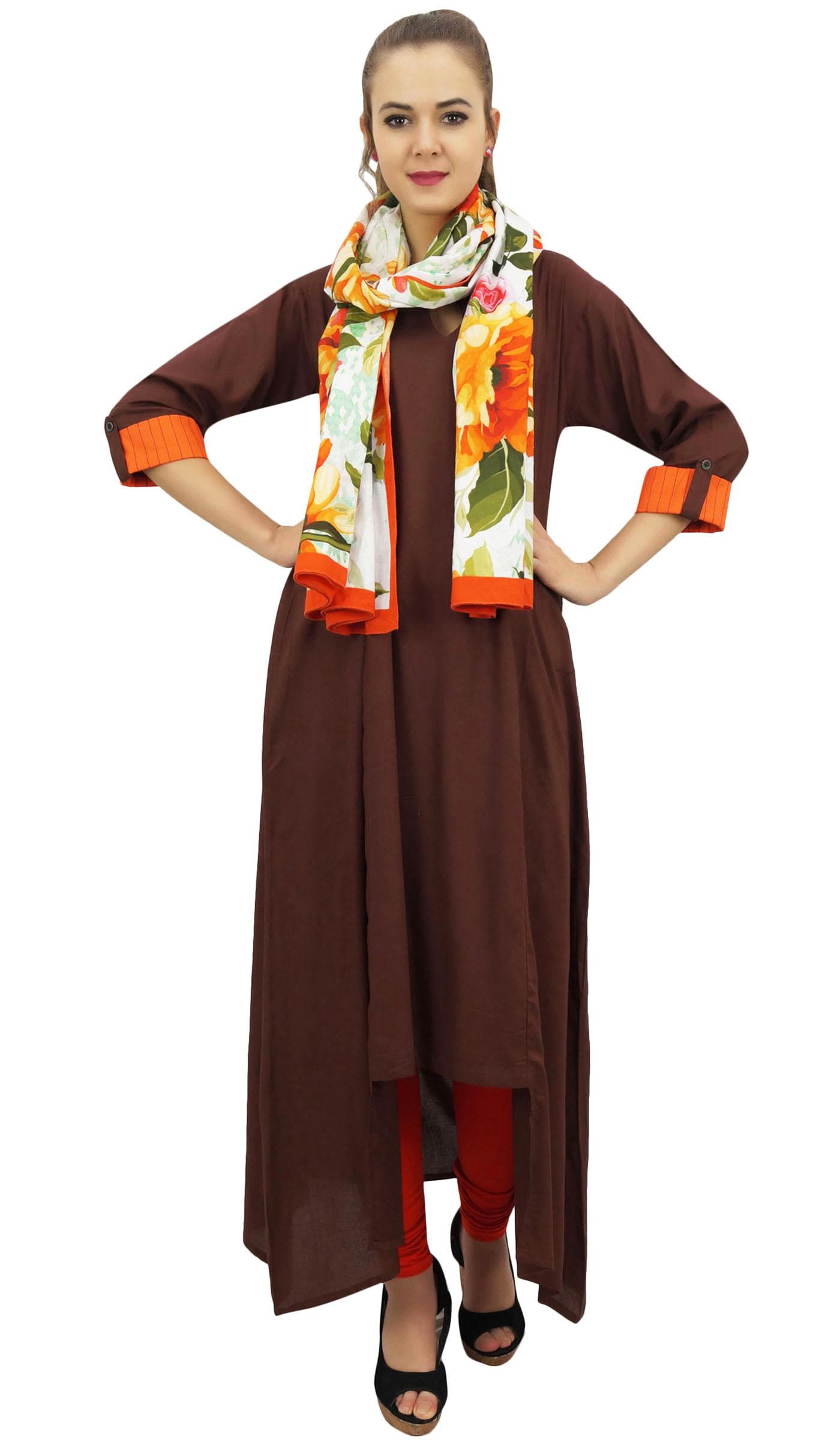 Bimba Rayon Black Asymmetrical Hem Kurta With Scarf Designer Indian 8 коричневий
Bimba Rayon Black Asymmetrical Hem Kurta With Scarf Designer Indian 8 коричневий