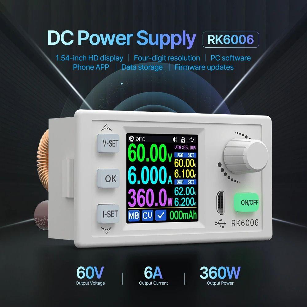 60V 6A DC to DC Regulated power supply 4 Digit Communication Step Down Voltage Bench Buck converter
60V 6A DC to DC Regulated power supply 4 Digit Communication Step Down Voltage Bench Buck converter
