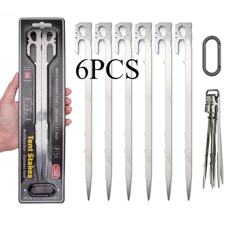Stainless Steel Tent Stakes - Durable Ground Anchors for Large Canopy Fixtures, Ideal for Outdoor Camping and Beach Use срібний
Stainless Steel Tent Stakes - Durable Ground Anchors for Large Canopy Fixtures, Ideal for Outdoor Camping and Beach Use срібний