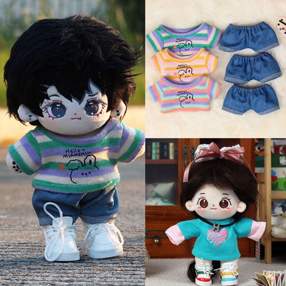 6 Styles Doll Clothes Shoes Casual Wear Mini Clothes Tops Doll Jeans Pants 20cm Cotton Doll
6 Styles Doll Clothes Shoes Casual Wear Mini Clothes Tops Doll Jeans Pants 20cm Cotton Doll