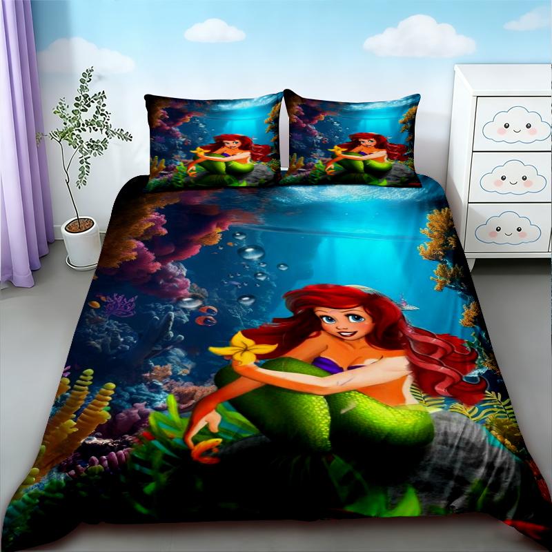 3pcs Duvet Cover Set Mermaid Cartoon Beautiful Bedding Set Quilt Cover Queen King Size for Girl Bedroom Home Decor 135x200cm
3pcs Duvet Cover Set Mermaid Cartoon Beautiful Bedding Set Quilt Cover Queen King Size for Girl Bedroom Home Decor 135x200cm