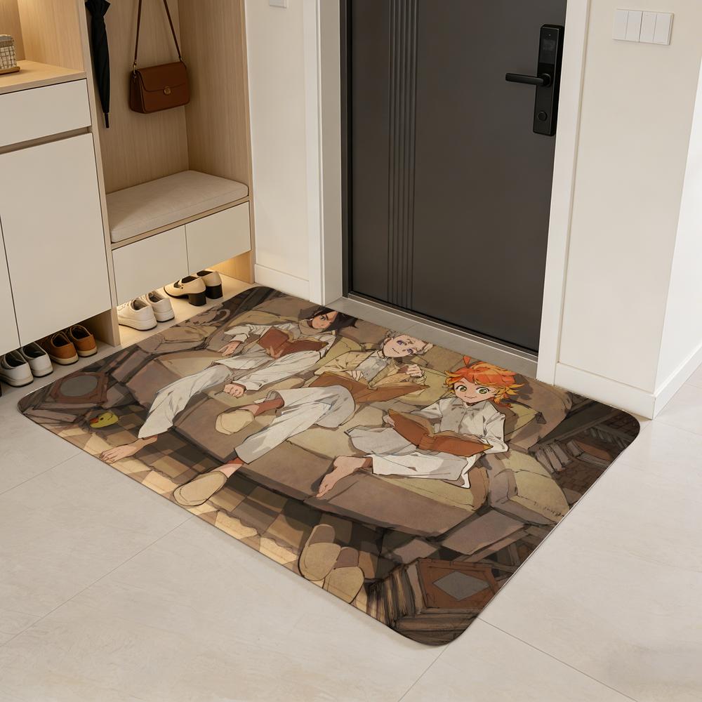 Thrilling T-The Promised Neverland Floor Mat Flannel Door Mat Non-Slip Absorbent Washable Indoor Home Rug 40x60cm
Thrilling T-The Promised Neverland Floor Mat Flannel Door Mat Non-Slip Absorbent Washable Indoor Home Rug 40x60cm