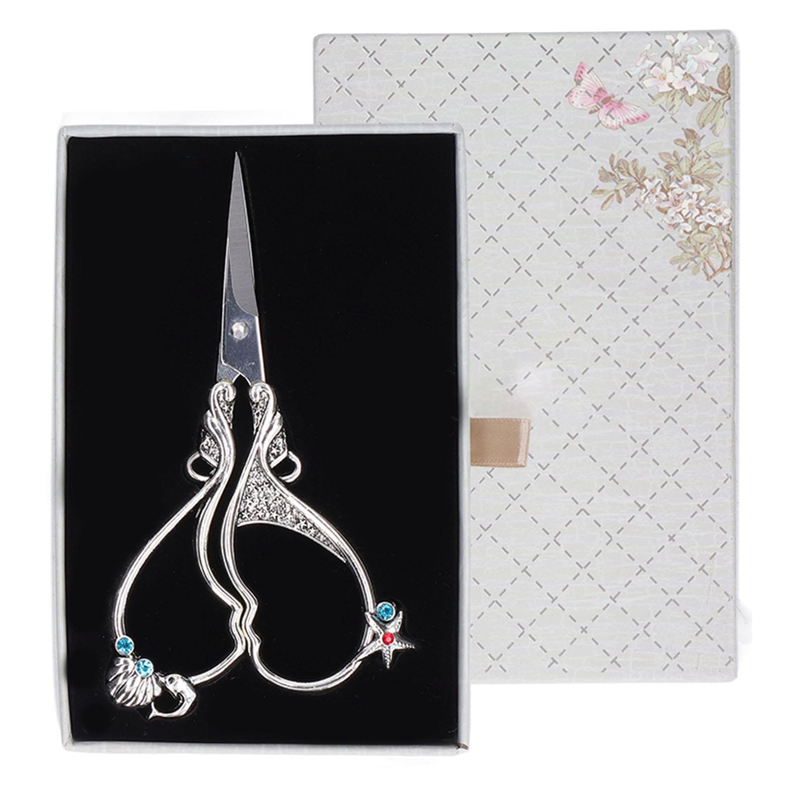 Vintage Embroidery Scissor Rust Prevention Stainless Steel Portable DIY Sewing Scissors for Tailor
Vintage Embroidery Scissor Rust Prevention Stainless Steel Portable DIY Sewing Scissors for Tailor