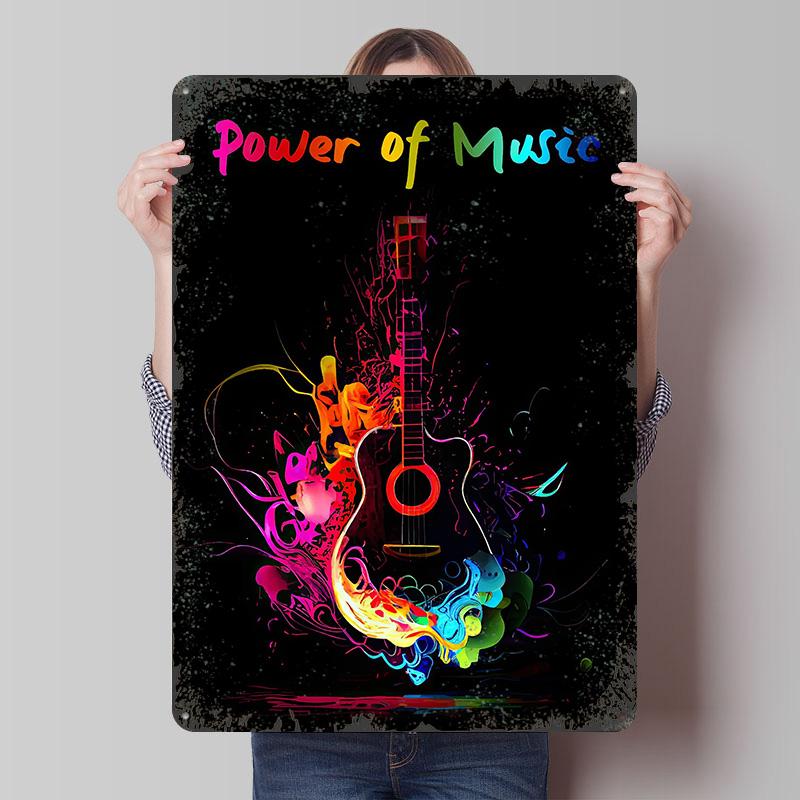 Power of Music Guitar Art Poster Customized Wall Art Vintage Metal Signs Retro Tin Plaque for Man Cave Room Decorations Decor 7.9x11.8In(20x30cm)
Power of Music Guitar Art Poster Customized Wall Art Vintage Metal Signs Retro Tin Plaque for Man Cave Room Decorations Decor 7.9x11.8In(20x30cm)