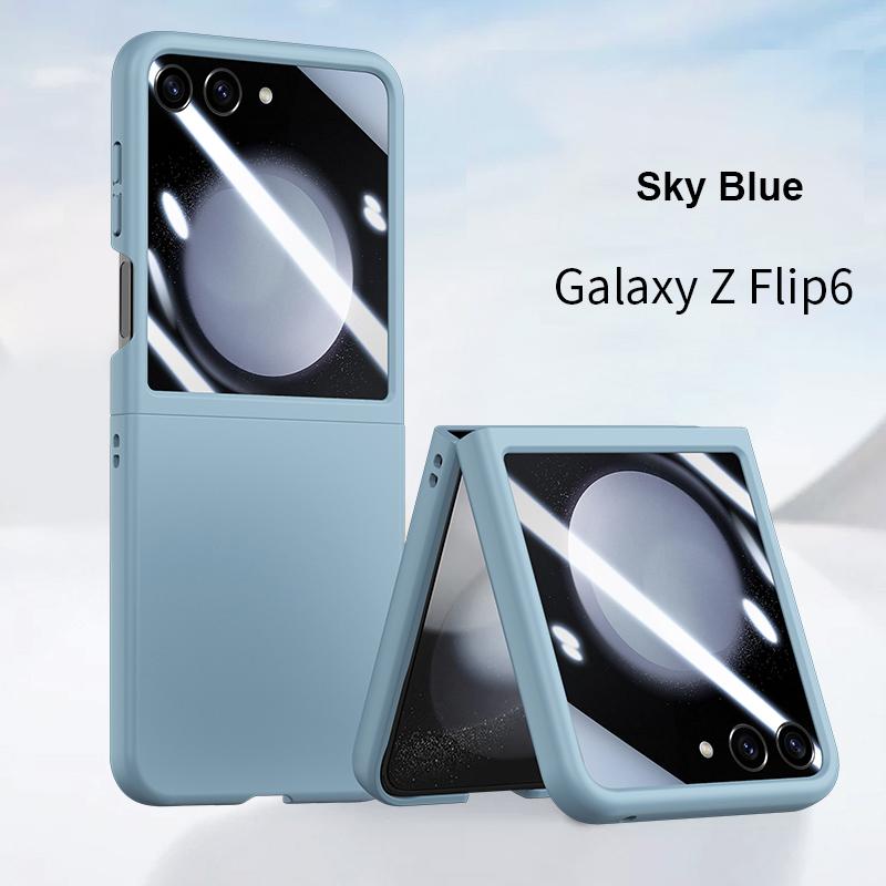 Чехол на ощупь для Samsung Galaxy Z Flip 6 5 5G Flip5 Flip6 с маленьким экраном и защитной пленкой, комплект из 2 предметов, противоударный чехол For Samsung Z Flip6 небесно-голубой
Чехол на ощупь для Samsung Galaxy Z Flip 6 5 5G Flip5 Flip6 с маленьким экраном и защитной пленкой, комплект из 2 предметов, противоударный чехол For Samsung Z Flip6 небесно-голубой