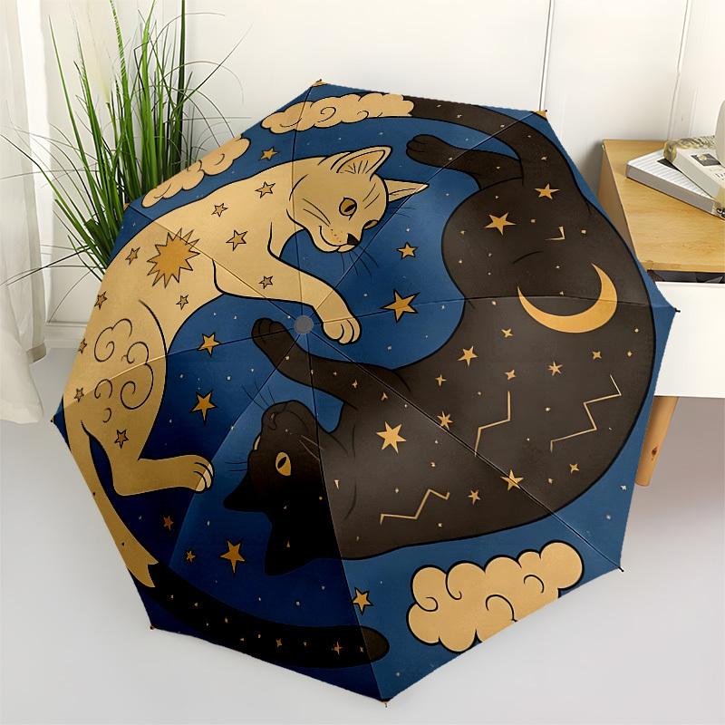 1pc Starry Night Cats Umbrella with Plastic Handle,Suitable for All Seasons Home Travel Outdoor UmbrellaB1576
1pc Starry Night Cats Umbrella with Plastic Handle,Suitable for All Seasons Home Travel Outdoor UmbrellaB1576
