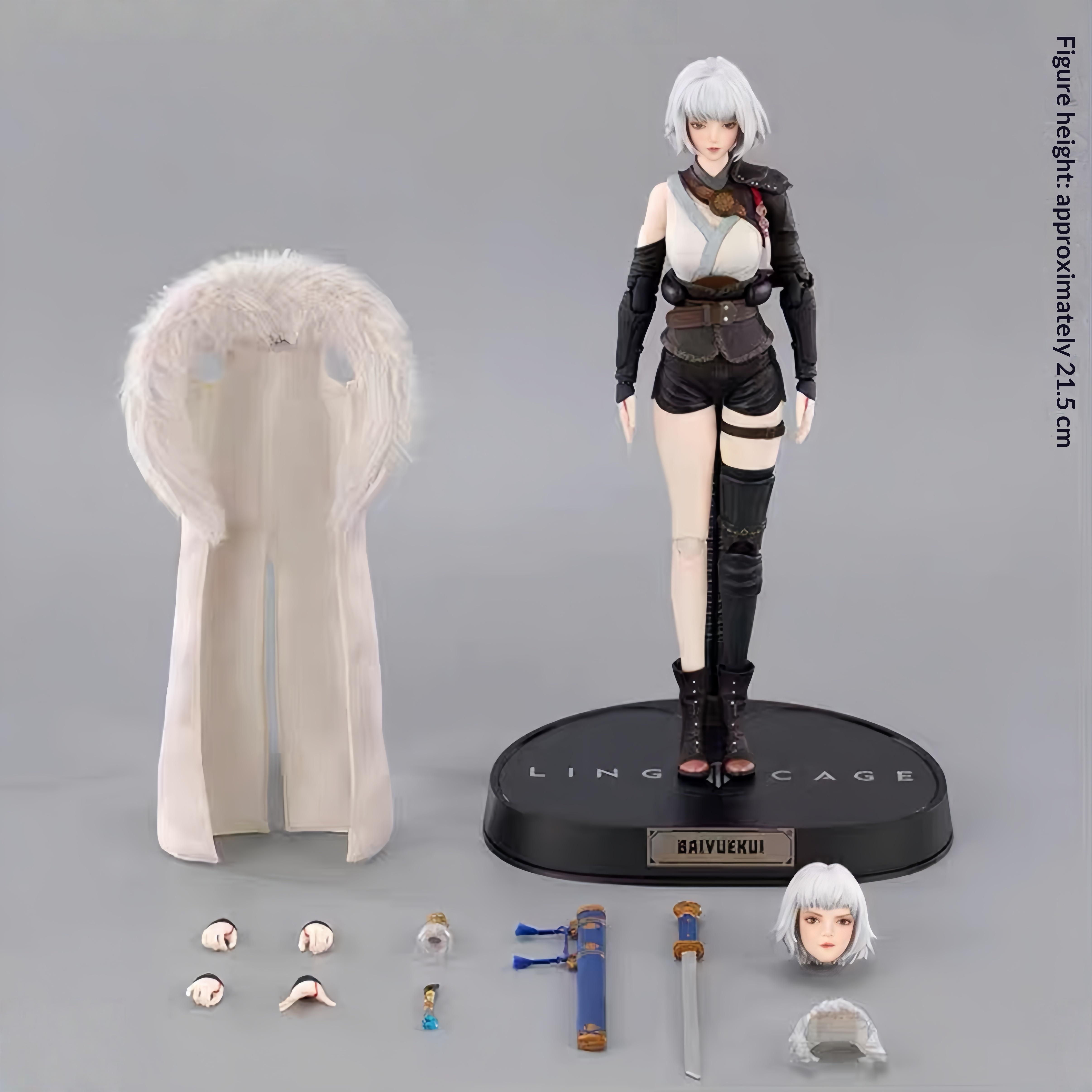 Gong Bai Yuekui Action Figure Original Spirit Cage Series Collectible Anime Female Soldier Full Set Model Toy Display Decor Gift
Gong Bai Yuekui Action Figure Original Spirit Cage Series Collectible Anime Female Soldier Full Set Model Toy Display Decor Gift