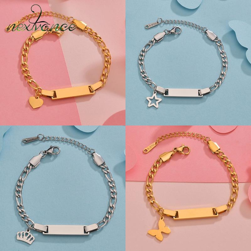 Nextvance Kids Crown Персонализированный браслет из нержавеющей стали Гравировка Custom Heart Star Chain Браслеты Детские Украшения
Nextvance Kids Crown Персонализированный браслет из нержавеющей стали Гравировка Custom Heart Star Chain Браслеты Детские Украшения