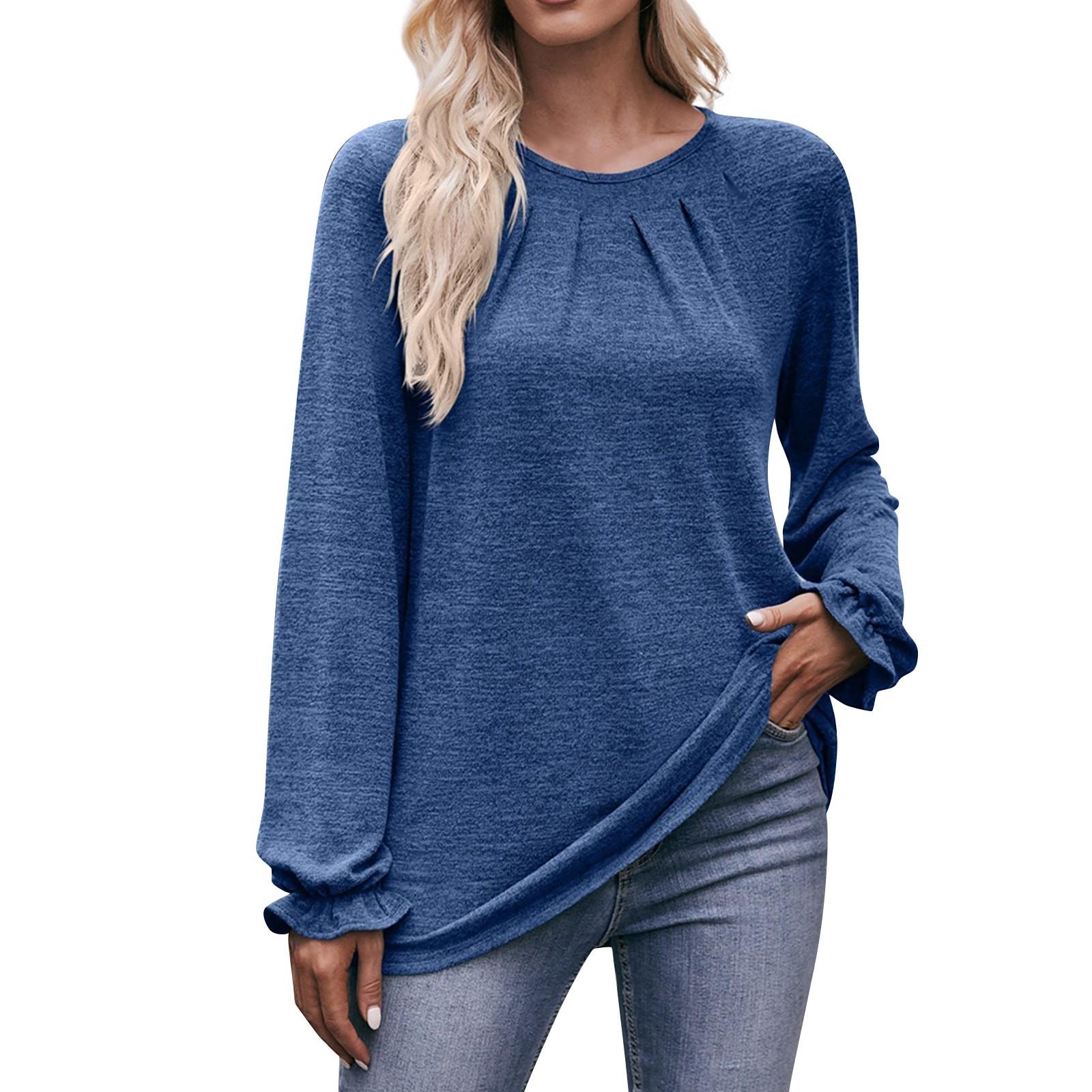 Женская повседневная модная удобная футболка для отдыха с круглым вырезом и длинными рукавами XXL
Женская повседневная модная удобная футболка для отдыха с круглым вырезом и длинными рукавами XXL