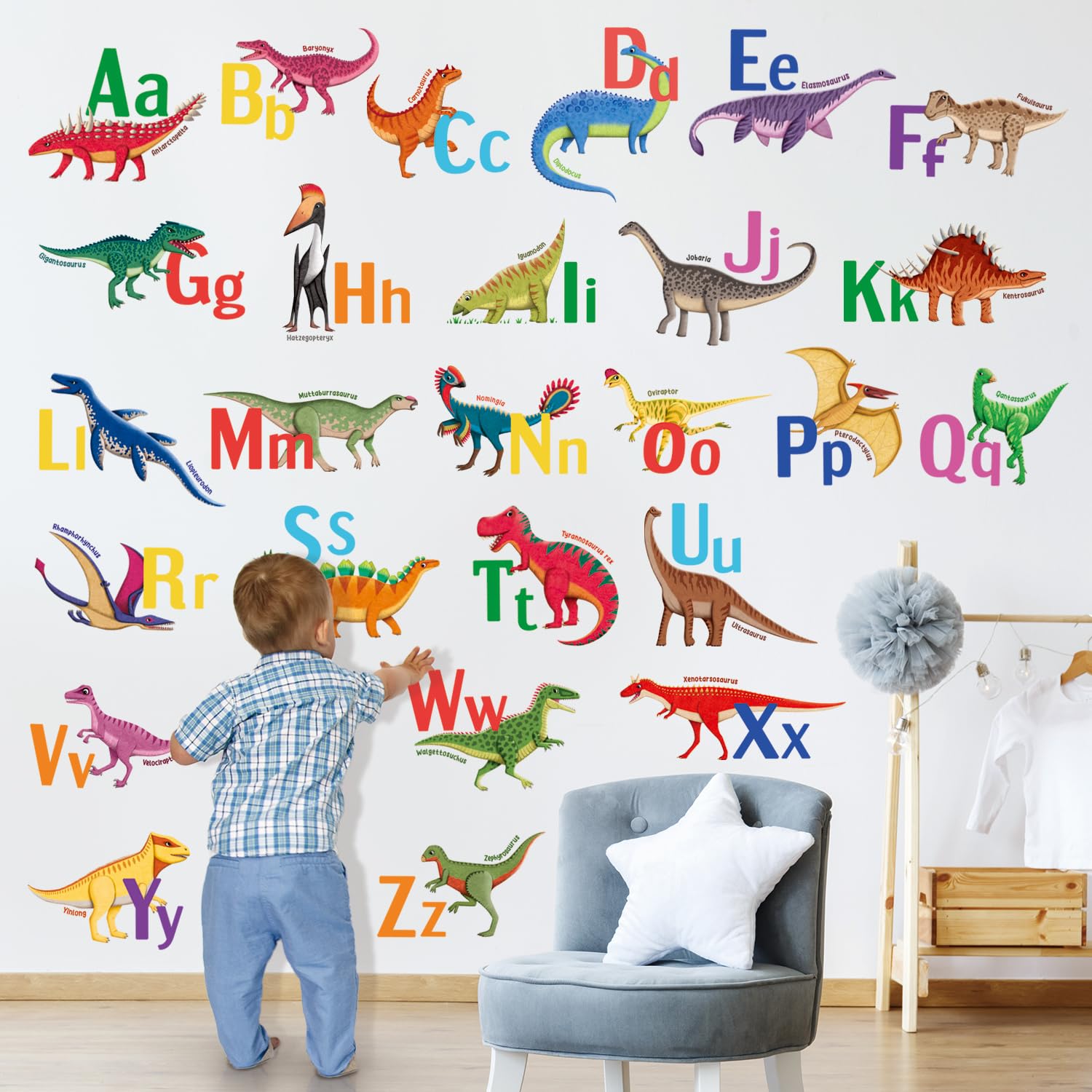 DECOWALL Colorful Dinosaur Alphabet Wall Sticker Deco Educational ABC Kindergarten Nursery Room DIY Wall Transfer Sticker Wall Art Sticker Boys Girls
DECOWALL Colorful Dinosaur Alphabet Wall Sticker Deco Educational ABC Kindergarten Nursery Room DIY Wall Transfer Sticker Wall Art Sticker Boys Girls