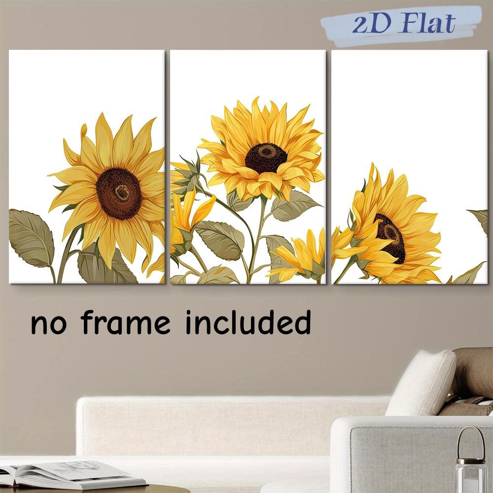 3-piece set of sunflowers frameless canvas decoration hanging painting, modern minimalist living room bedroom wall decoration pa (as the picture,20x30cm-3pcs)
3-piece set of sunflowers frameless canvas decoration hanging painting, modern minimalist living room bedroom wall decoration pa (as the picture,20x30cm-3pcs)