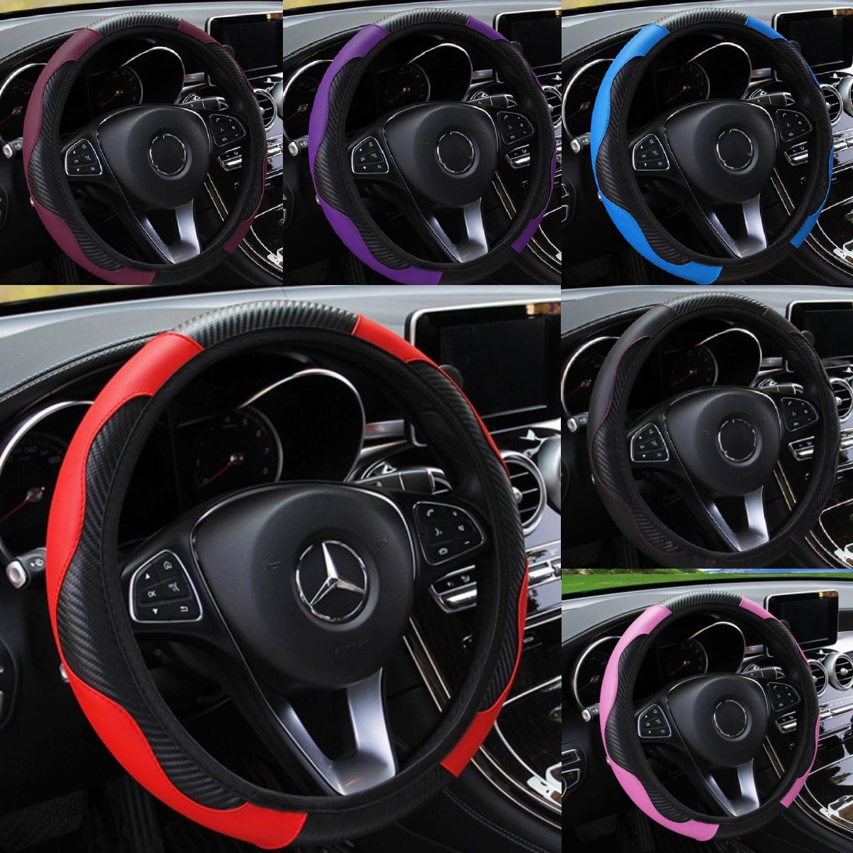 No Inner 38cm Car Steering Wheel Cover Carbon Fiber Sports Elastic Leather Handle чёрный
No Inner 38cm Car Steering Wheel Cover Carbon Fiber Sports Elastic Leather Handle чёрный