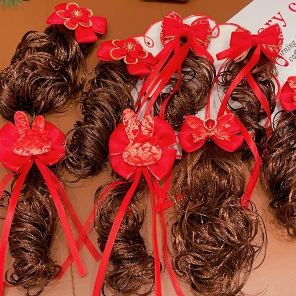 2pcs Curly Hair Baby Wig Hairpin Kids Headwear Red Bowknot Hairclip New Year Gifts Style 3
2pcs Curly Hair Baby Wig Hairpin Kids Headwear Red Bowknot Hairclip New Year Gifts Style 3