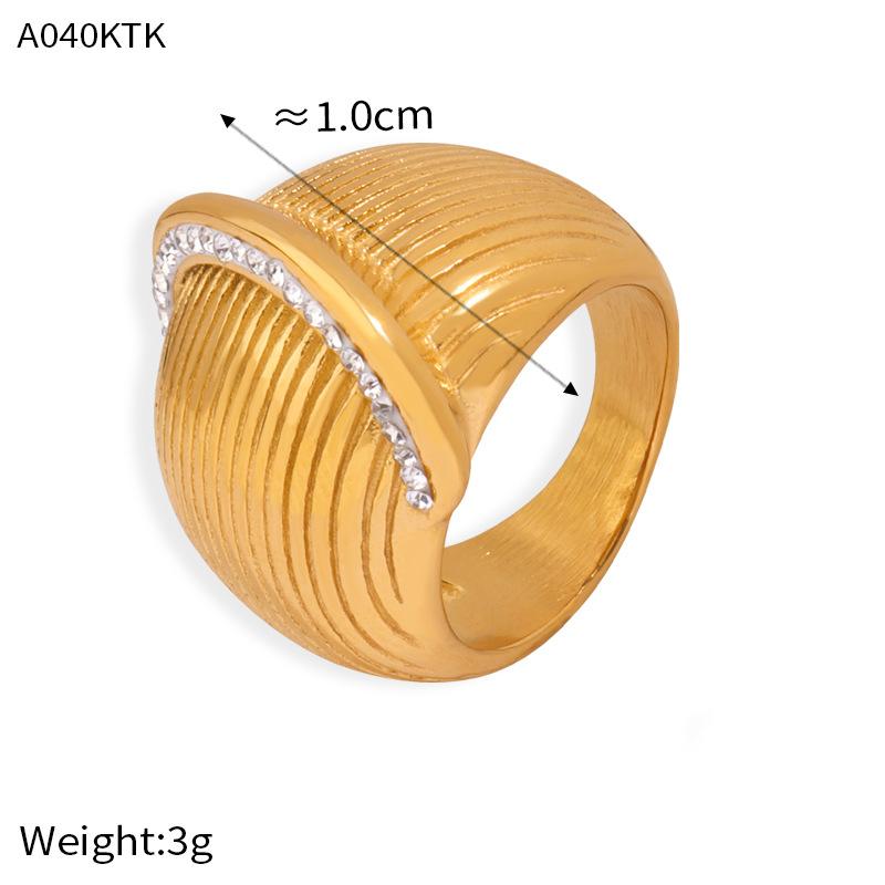 Водонепроницаемое кольцо из нержавеющей стали с золотым покрытием для женщин, инкрустированное цирконом, женские геометрические золотые кольца, высококлассный роскошный циркон, женское 8
Водонепроницаемое кольцо из нержавеющей стали с золотым покрытием для женщин, инкрустированное цирконом, женские геометрические золотые кольца, высококлассный роскошный циркон, женское 8