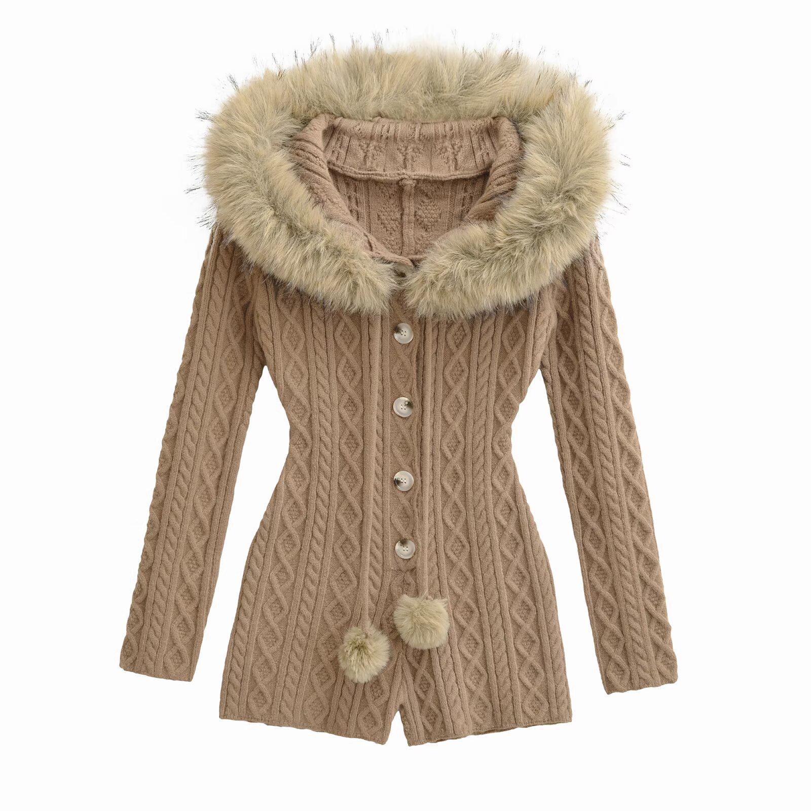 YPFF Trendy Women s Sexy Knit Jumpsuit with Fur Collar & Hood, Pure Desire Style, Long Sleeve Hip-Hugging Shorts. Large хаки
YPFF Trendy Women s Sexy Knit Jumpsuit with Fur Collar & Hood, Pure Desire Style, Long Sleeve Hip-Hugging Shorts. Large хаки