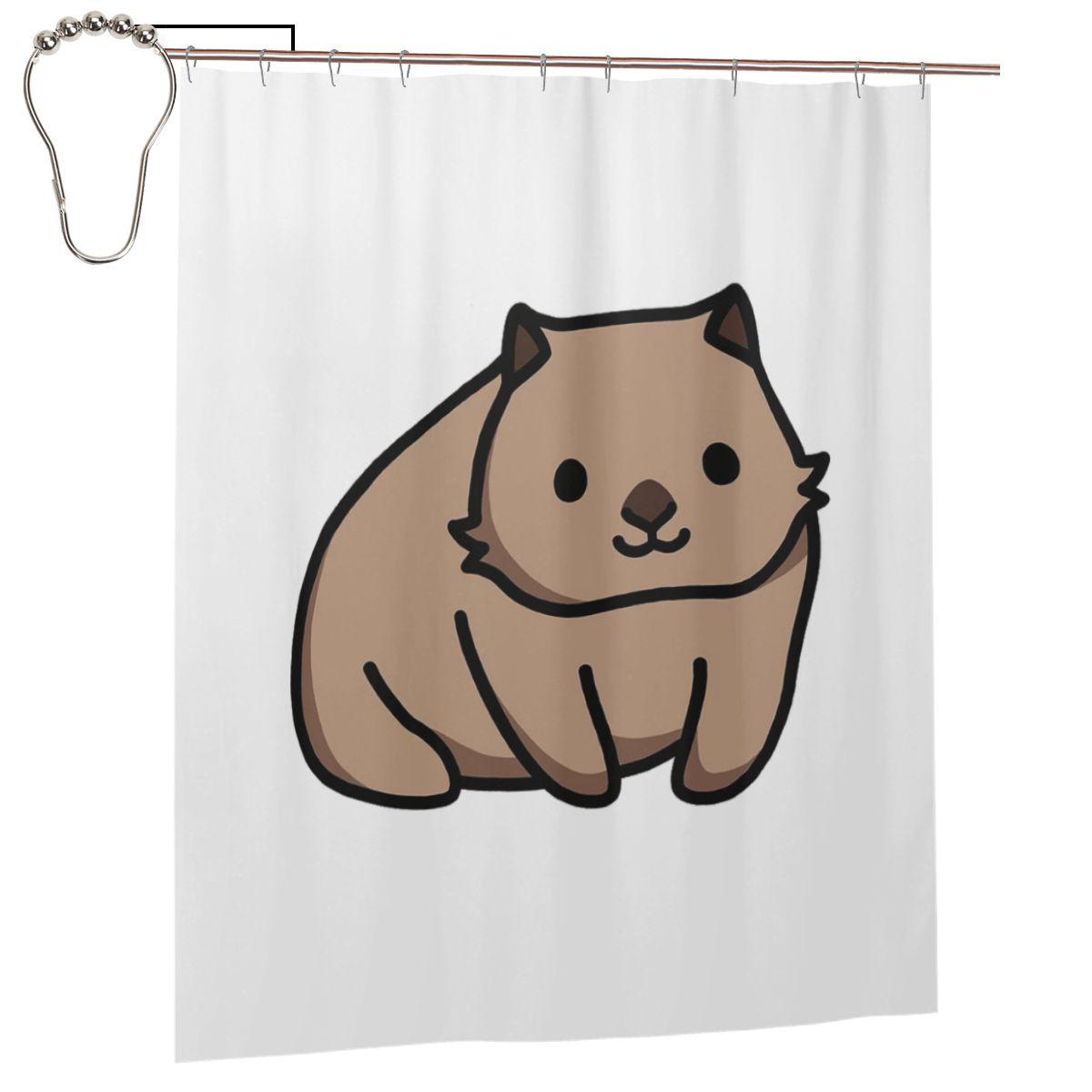 Wombat (Vombatus Ursinus) Shower Curtain Bathroom Polyester Waterproof Bath Curtains With Hooks W60H190(CM)-1 Pcs
Wombat (Vombatus Ursinus) Shower Curtain Bathroom Polyester Waterproof Bath Curtains With Hooks W60H190(CM)-1 Pcs