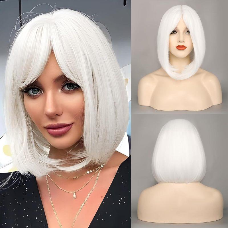 Женская мода, прямой парик, короткие светлые парики боб для женщин, черные корни, термостойкие синтетические красные, зеленые, синие волосы, парик для косплея белый
Женская мода, прямой парик, короткие светлые парики боб для женщин, черные корни, термостойкие синтетические красные, зеленые, синие волосы, парик для косплея белый