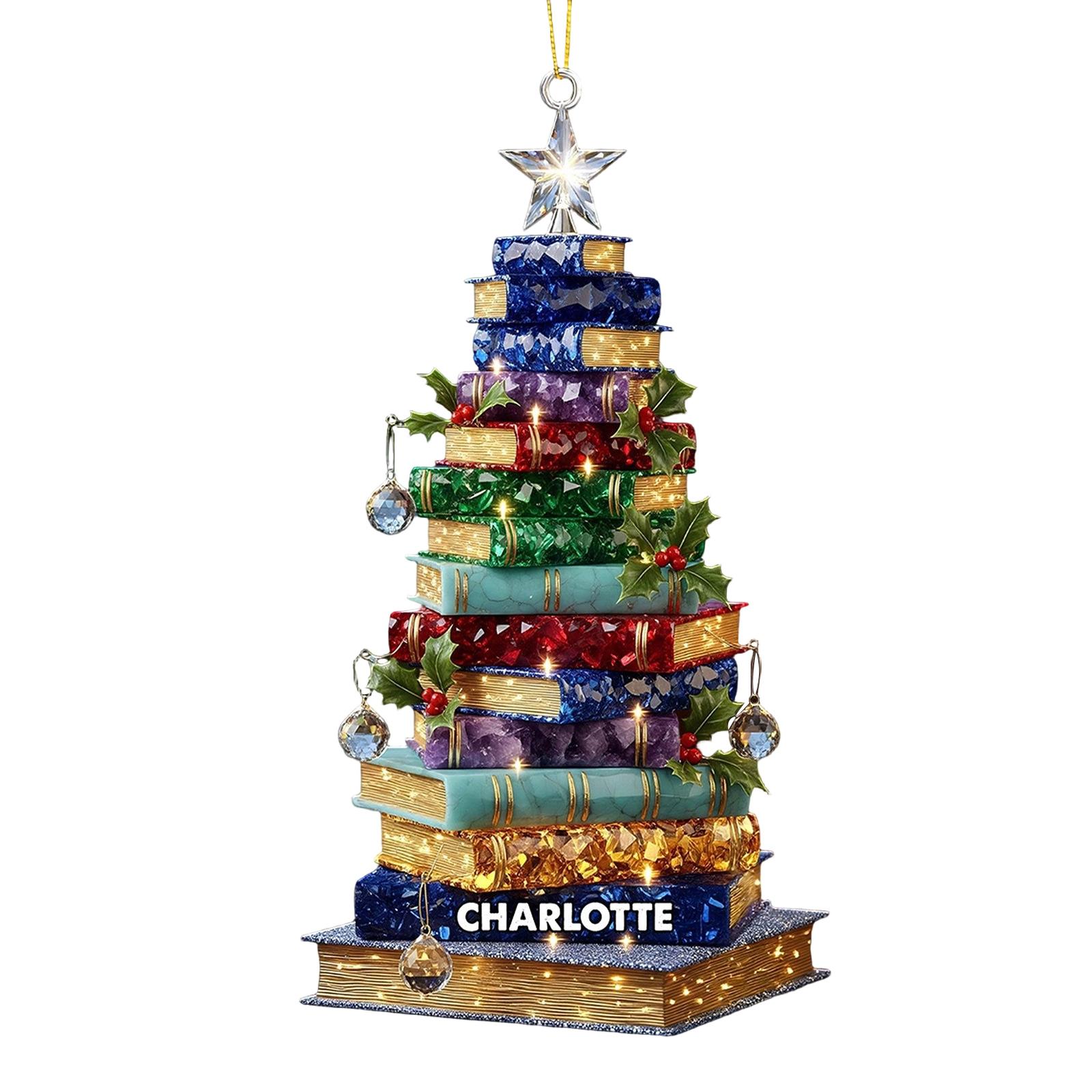 Creative Christmas Book Ornaments - 2D Acrylic Stacked Book Decorations Christmas Tree Pendant Xmas Book Gift,Book Lover Gift One Size
Creative Christmas Book Ornaments - 2D Acrylic Stacked Book Decorations Christmas Tree Pendant Xmas Book Gift,Book Lover Gift One Size