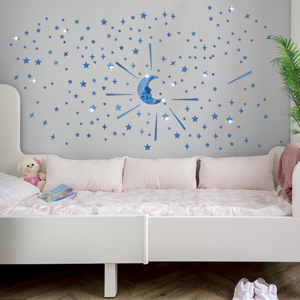 105pcs Star Moon 3d Mirror Wall Sticker Waterproof Reusable Self adhesive For Kids Living Room Bedroom Decor blue
105pcs Star Moon 3d Mirror Wall Sticker Waterproof Reusable Self adhesive For Kids Living Room Bedroom Decor blue