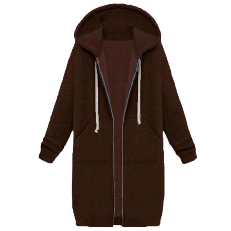 Casual Chic Long Sleeve Hooded Sweatshirt Coat Solid Color Zipper Outwear for Lady XXXXXL вина червоного кольору
Casual Chic Long Sleeve Hooded Sweatshirt Coat Solid Color Zipper Outwear for Lady XXXXXL вина червоного кольору